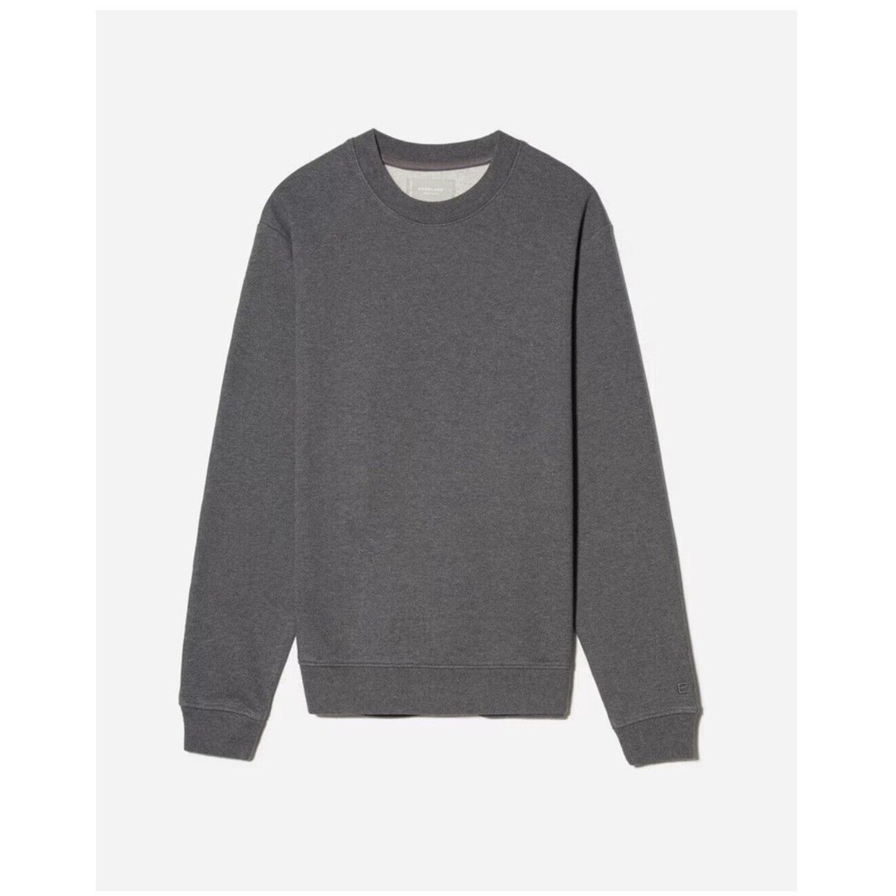 NWT Everlane Mens Sweatshirt Small Track Crewneck French Terry Organic Cotton
